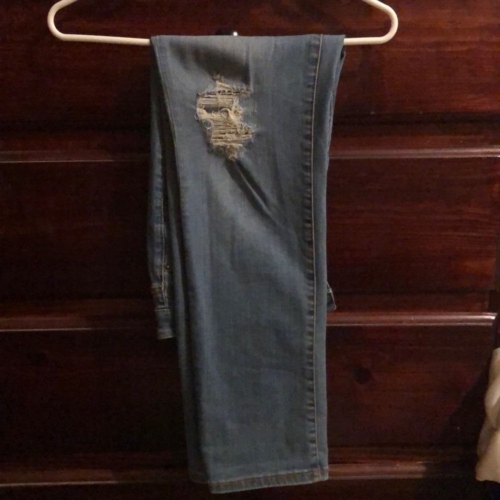 Lightly distressed VS jeans